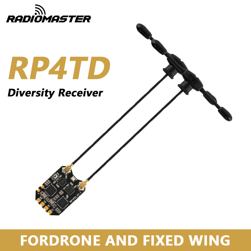 Radiomaster Ranger 2.4Ghz Elrs Module - RadioMaster RP4TD ExpressLRS 2.4GHz ディバーシティレシーバー デュアルアンテナ付き