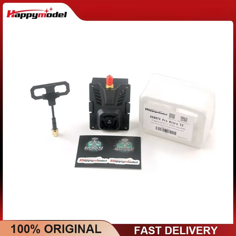 Happymodel Expresslrs Elrs Es24Tx Pro 1000Mw - Happymodel es24tx pro-リモートコントロール飛行機用のLEDモジュール,冷却ファン付きのElrsマイクロtxモジュール,1000mw,2.4g