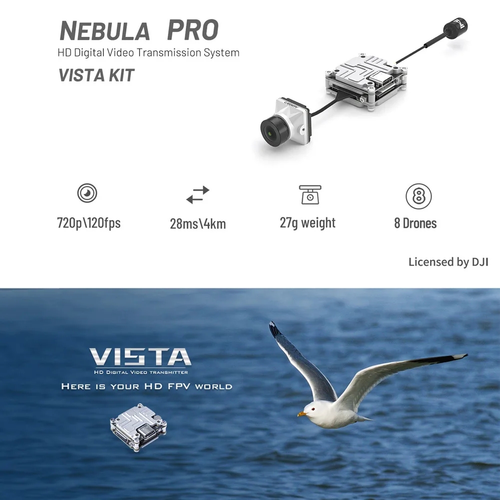 Caddx Nebula Pro Vistaキット メタル  - Caddx Vista Nebula Pro Digital Kit のレビューと価格